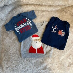 Just one you by carters Holiday baby set onsie/sweater and pants